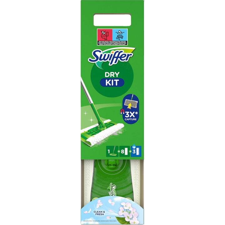 Swiffer Startkit 1 Rengöringsmopp +8st torra +3st fuktiga | HEM, HUSHÅLL & TRÄDGÅRD - Städprodukter - Övriga städtillbehör | GameStuff