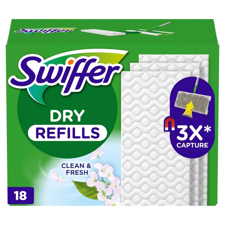 Swiffer Refilldukar 18 st torra med doft i gruppen HEM, HUSHÅLL & TRÄDGÅRD / Städprodukter / Övriga städtillbehör hos TP E-commerce Nordic AB (D16492)