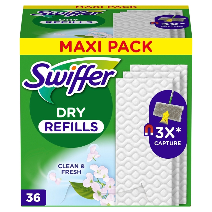 Swiffer Refilldukar 36 st torra med doft i gruppen HEM, HUSHÅLL & TRÄDGÅRD / Städprodukter / Övriga städtillbehör hos TP E-commerce Nordic AB (D16493)