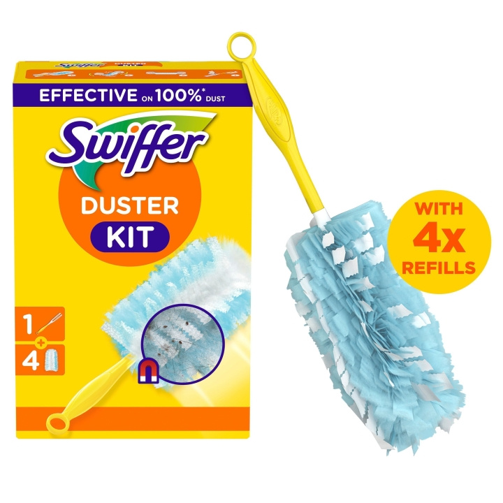 Swiffer Duster Kit +4st refiller i gruppen HEM, HUSHÅLL & TRÄDGÅRD / Städprodukter / Övriga städtillbehör hos TP E-commerce Nordic AB (D16500)