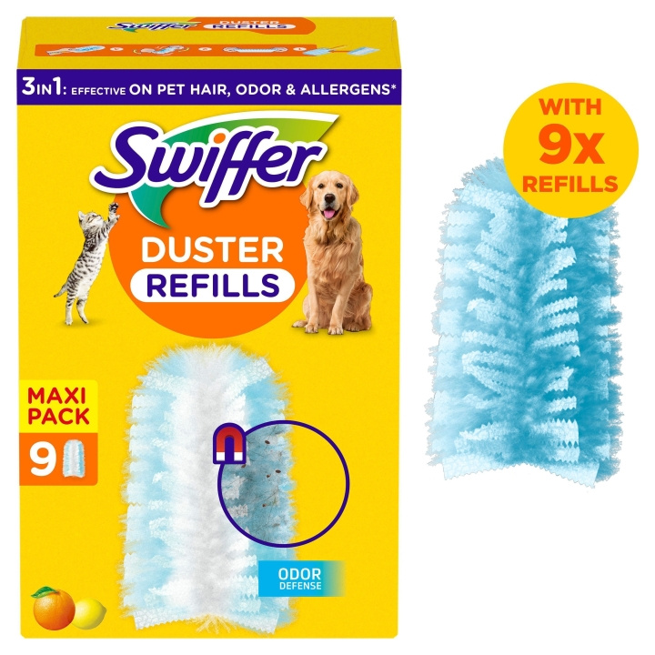 Swiffer Dammvippa refiller 9st Husdjur i gruppen HEM, HUSHÅLL & TRÄDGÅRD / Städprodukter / Övriga städtillbehör hos TP E-commerce Nordic AB (D16501)