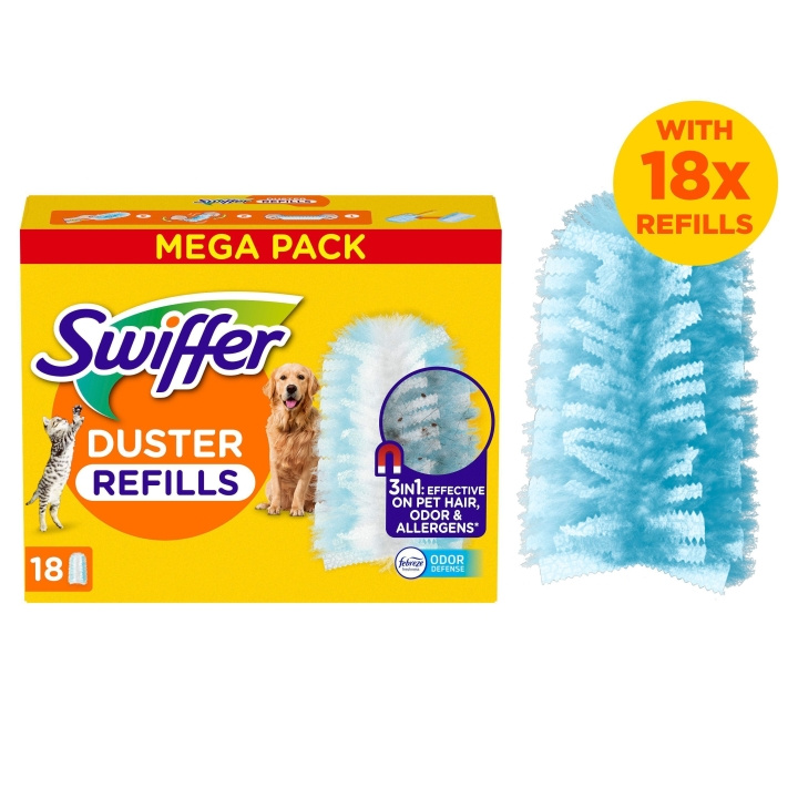Swiffer Dammvippa refiller 18st Husdjur i gruppen HEM, HUSHÅLL & TRÄDGÅRD / Städprodukter / Övriga städtillbehör hos TP E-commerce Nordic AB (D16502)