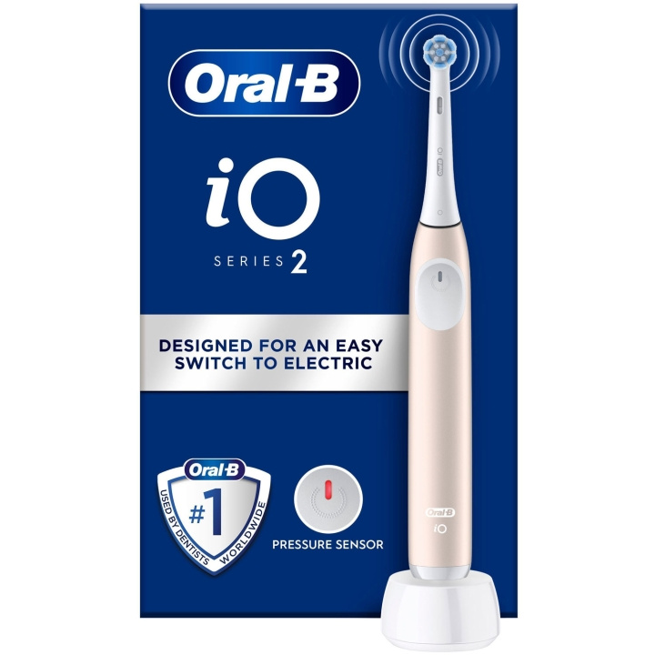 Oral B Eltandborste iO2 Series Calm Pink i gruppen SKÖNHET & HÄLSA / Munvård / Eltandborstar hos TP E-commerce Nordic AB (D16507)