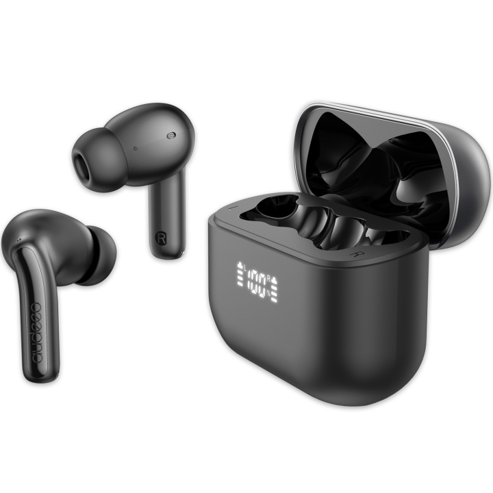 Audeeo Hörlurar In-Ear TWS ANC ENC LED Novatune Svart i gruppen HEMELEKTRONIK / Ljud & Bild / Hörlurar & Tillbehör / Hörlurar hos TP E-commerce Nordic AB (D16520)