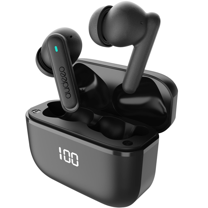 Audeeo Hörlurar In-Ear ANC ENC LED Aeropods Svart i gruppen HEMELEKTRONIK / Ljud & Bild / Hörlurar & Tillbehör / Hörlurar hos TP E-commerce Nordic AB (D16525)