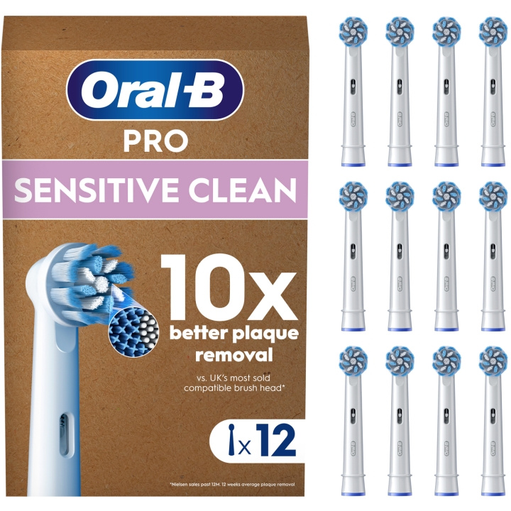 Oral B Borsthuvud Sensitive Clean 12st i gruppen SKÖNHET & HÄLSA / Munvård / Borsthuvuden & Tillbehör hos TP E-commerce Nordic AB (D16535)