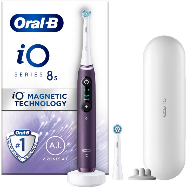 Oral B Eltandborste iO8 Violet i gruppen SKÖNHET & HÄLSA / Munvård / Eltandborstar hos TP E-commerce Nordic AB (D16538)