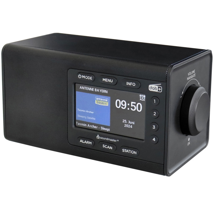 Soundmaster Bordsradio Färg-display Förvalsknappar DAB900SW Svart i gruppen HEMELEKTRONIK / Ljud & Bild / Hemmabio, HiFi & Bärbart / Radio & Väckarklockor / Radio hos TP E-commerce Nordic AB (D16543)
