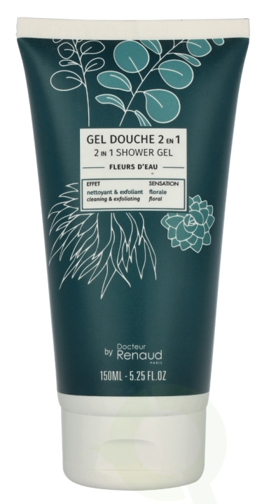 Dr. Renaud 2-In-1 Exfoliating Shower Gel 150 ml Water Flowers i gruppen SKÖNHET & HÄLSA / Hudvård / Kroppsvård / Bad & Duschcreme hos TP E-commerce Nordic AB (D16608)