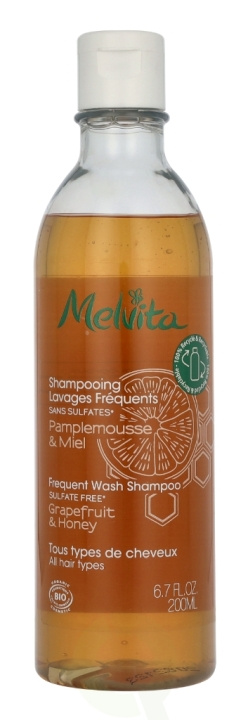 Melvita Frequent Wash Shampoo 200 ml Grapefruit & Honey i gruppen SKÖNHET & HÄLSA / Hår & Styling / Hårvårdsprodukter / Schampo hos TP E-commerce Nordic AB (D16616)