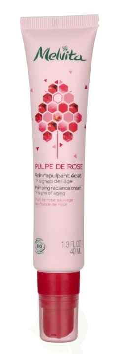 Melvita Pulpe De Rose Pumping Radiance Cream 40 ml i gruppen SKÖNHET & HÄLSA / Hudvård / Ansiktsvård / Dagkräm hos TP E-commerce Nordic AB (D16619)