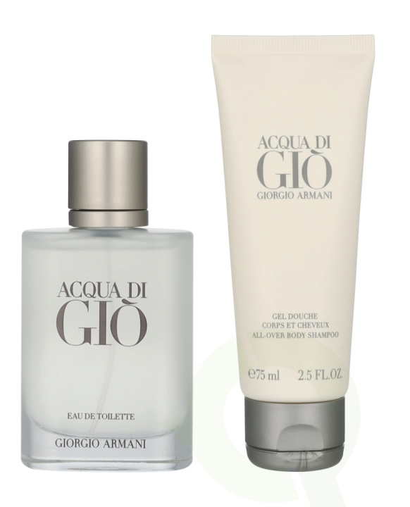 Armani Aqua Di Gio Giftset 125 ml Edt Spray 50 ml/Body Shampoo 75 ml i gruppen SKÖNHET & HÄLSA / Presentkit / Presentkit För Honom hos TP E-commerce Nordic AB (D16718)