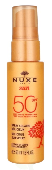 Nuxe Sun Delicious Sun Spray SPF50 50 ml i gruppen SKÖNHET & HÄLSA / Hudvård / Solskydd & Tanning / Solskydd hos TP E-commerce Nordic AB (D16738)