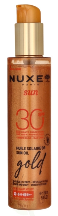 Nuxe Sun High Protection Gold Sun Oil SPF30 150 ml i gruppen SKÖNHET & HÄLSA / Hudvård / Solskydd & Tanning / Solskydd hos TP E-commerce Nordic AB (D16740)
