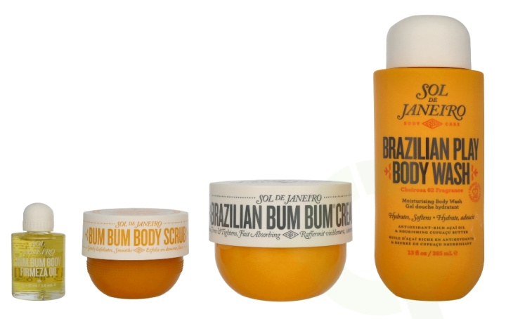 Sol De Janeiro Rio Shower Ritual Giftset 712 ml Body Cream 240ml/Body Scrub 75g/Shower Gel 385ml/Body Oil 12ml i gruppen SKÖNHET & HÄLSA / Presentkit / Presentkit För Henne hos TP E-commerce Nordic AB (D16770)