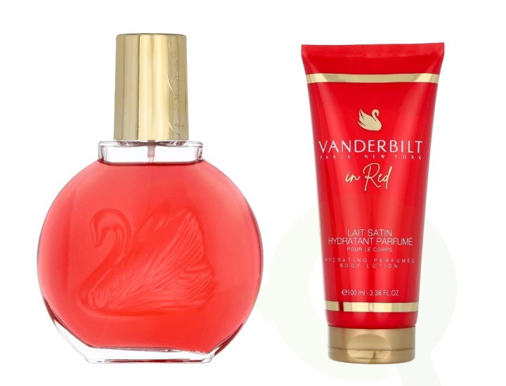 Gloria Vanderbilt In Red Giftset 200 ml Edp Spray 100ml/Body Lotion 100ml i gruppen SKÖNHET & HÄLSA / Presentkit / Presentkit För Henne hos TP E-commerce Nordic AB (D16794)