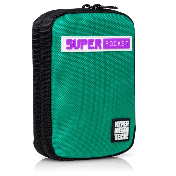 Blaze Evercade Hmt Super Pocket tygfodral - grön/svart i gruppen HEMELEKTRONIK / Spelkonsoler & Tillbehör / Övriga spel & tillbehör hos TP E-commerce Nordic AB (D16858)