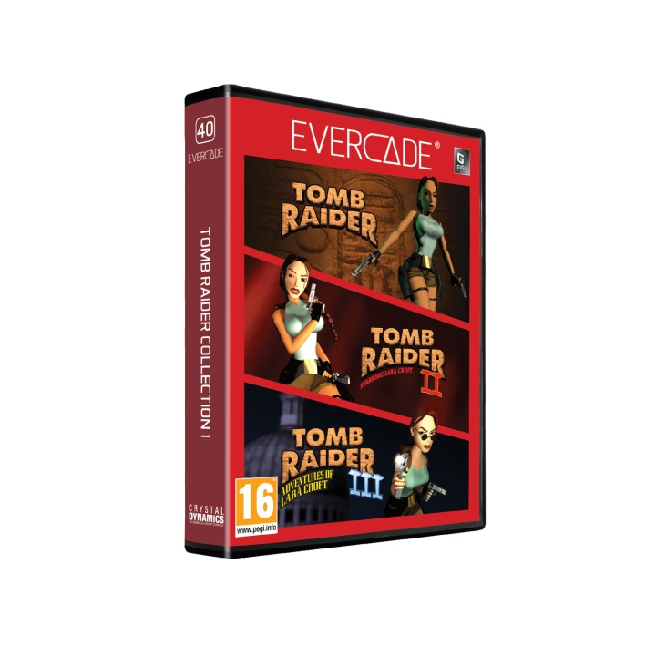 Blaze Evercade Tomb Raider Giga Cart Col 1 i gruppen HEMELEKTRONIK / Spelkonsoler & Tillbehör / Övriga spel & tillbehör hos TP E-commerce Nordic AB (D16860)