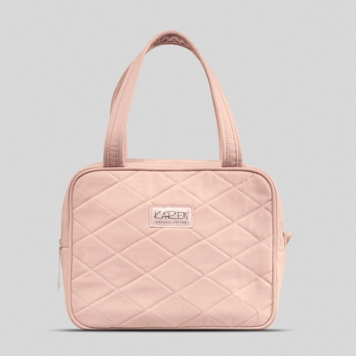 Karen Toalettväska med handtag - Nude quilt i gruppen HEM, HUSHÅLL & TRÄDGÅRD / Badrum / Necessärer hos TP E-commerce Nordic AB (D16906)