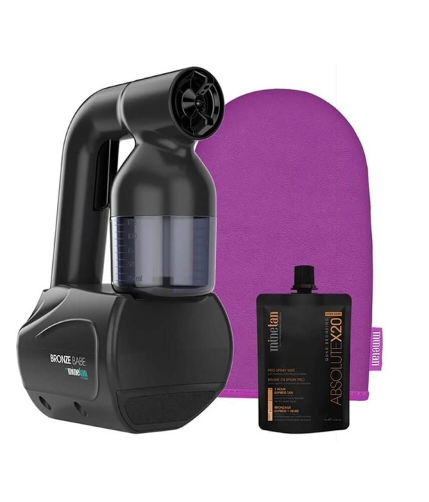 minetan Spray Tan-kit för personligt bruk Svart i gruppen SKÖNHET & HÄLSA / Hudvård / Solskydd & Tanning / Brun utan sol hos TP E-commerce Nordic AB (D16908)