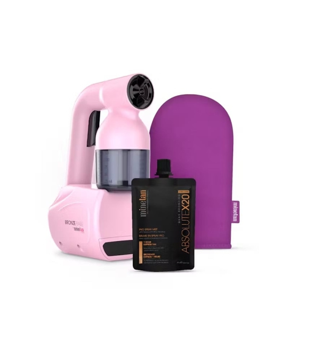 minetan Personligt spraytan-kit rosa i gruppen SKÖNHET & HÄLSA / Hudvård / Solskydd & Tanning / Brun utan sol hos TP E-commerce Nordic AB (D16909)