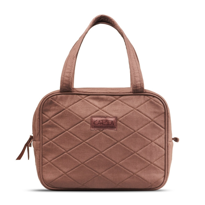 Karen Necessär med handtag - Mocca quilt i gruppen HEM, HUSHÅLL & TRÄDGÅRD / Badrum / Necessärer hos TP E-commerce Nordic AB (D16930)