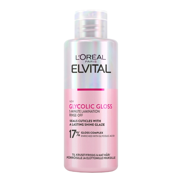 L\'Oreal Paris Elvital Glycolic Gloss sköljbehandling för normalt hår - 200 ml i gruppen SKÖNHET & HÄLSA / Hår & Styling / Hårvårdsprodukter hos TP E-commerce Nordic AB (D16994)
