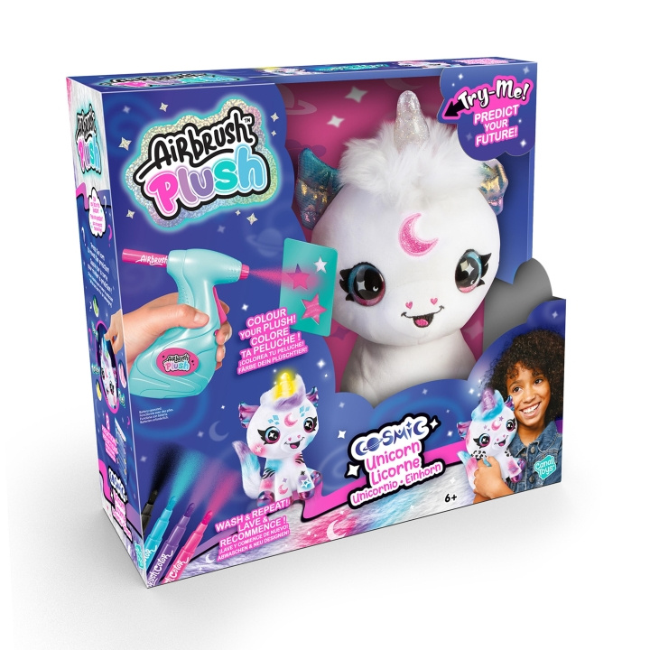 Airbrush Plush Kosmisk enhörning (102811) i gruppen LEKSAKER, BARN- & BABYPRODUKTER / Babyleksaker / Gosedjur hos TP E-commerce Nordic AB (D17015)