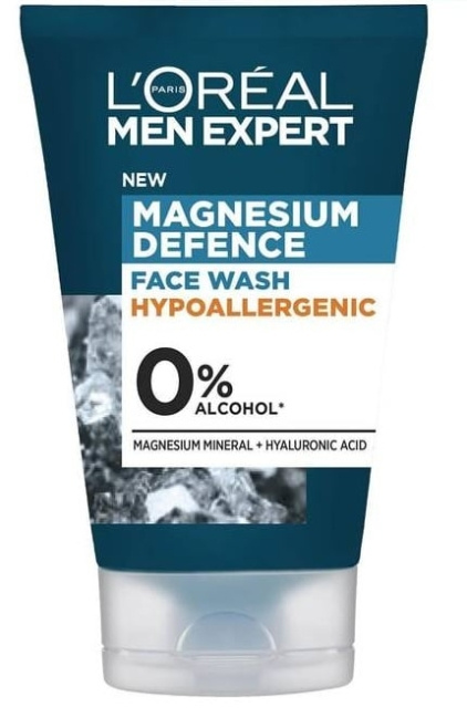 L\'Oreal Paris - Men Expert Magnesium Defense Face Wash 100 ml i gruppen SKÖNHET & HÄLSA / Hudvård / Ansiktsvård / Rengöring hos TP E-commerce Nordic AB (D17098)