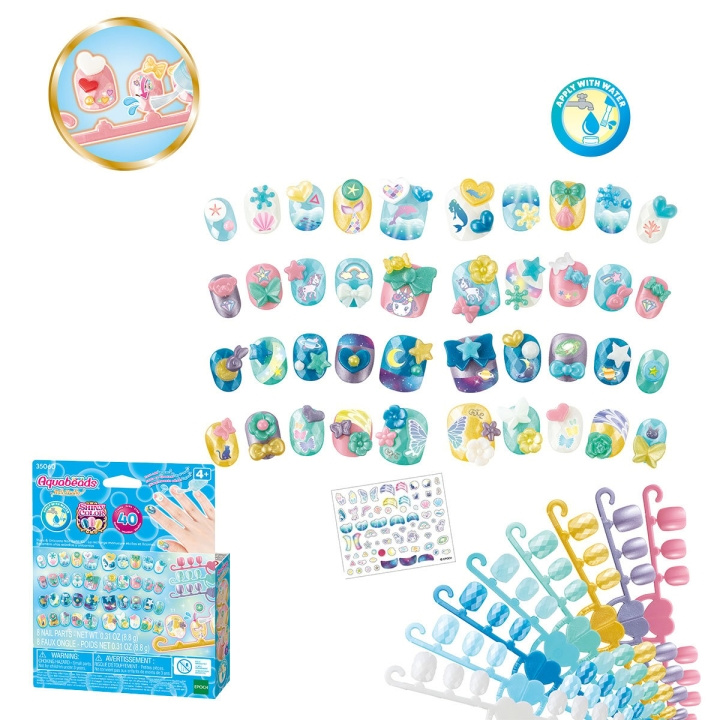 Aquabeads Refill med tema för nagelstudio - (35060) i gruppen LEKSAKER, BARN- & BABYPRODUKTER / Leksaker / Pyssel hos TP E-commerce Nordic AB (D17131)