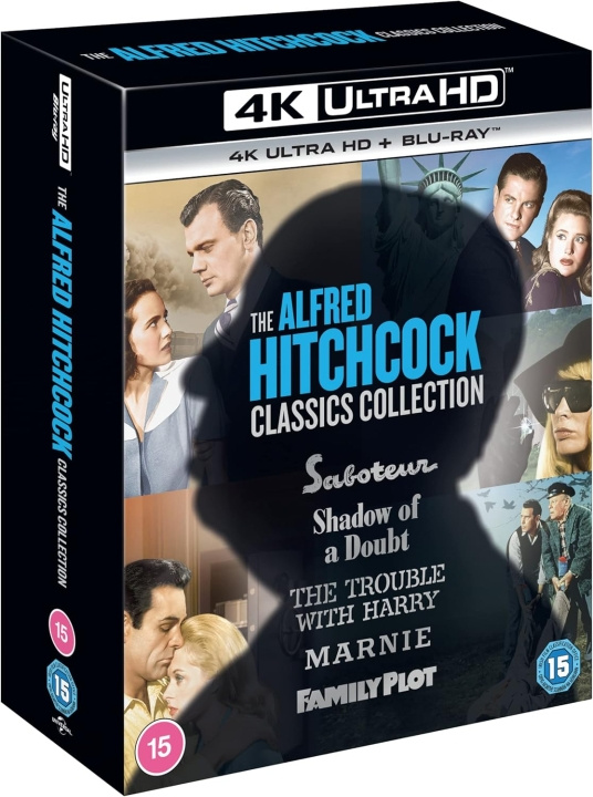 Alfred Hitchcock Classics Collection 2 (5 Films) 4K Ultra HD + Blu-Ray i gruppen HEMELEKTRONIK / Ljud & Bild / TV & Tillbehör / Filmer / Blu-ray hos TP E-commerce Nordic AB (D17265)