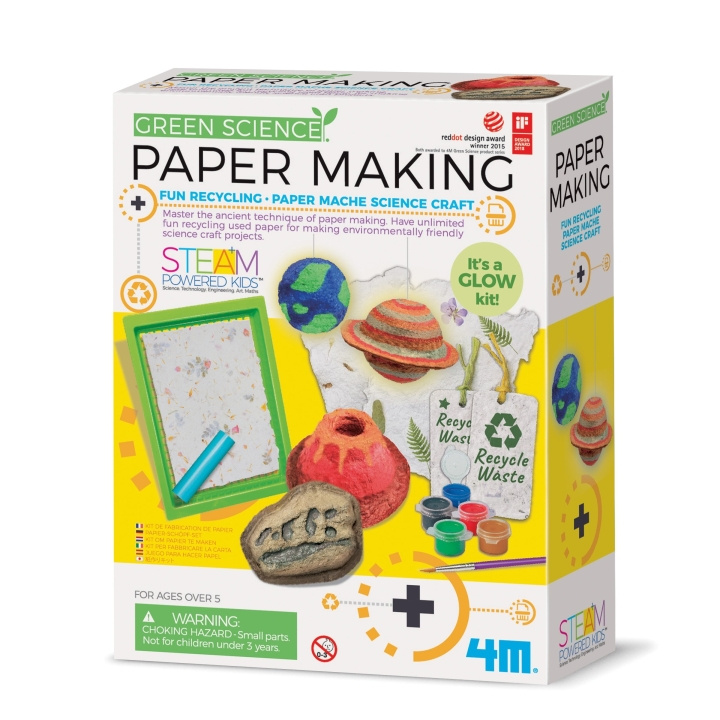 4M Green Science - Papperstillverkning (4M-03439) i gruppen LEKSAKER, BARN- & BABYPRODUKTER / Leksaker / Experiment & DIY hos TP E-commerce Nordic AB (D17282)