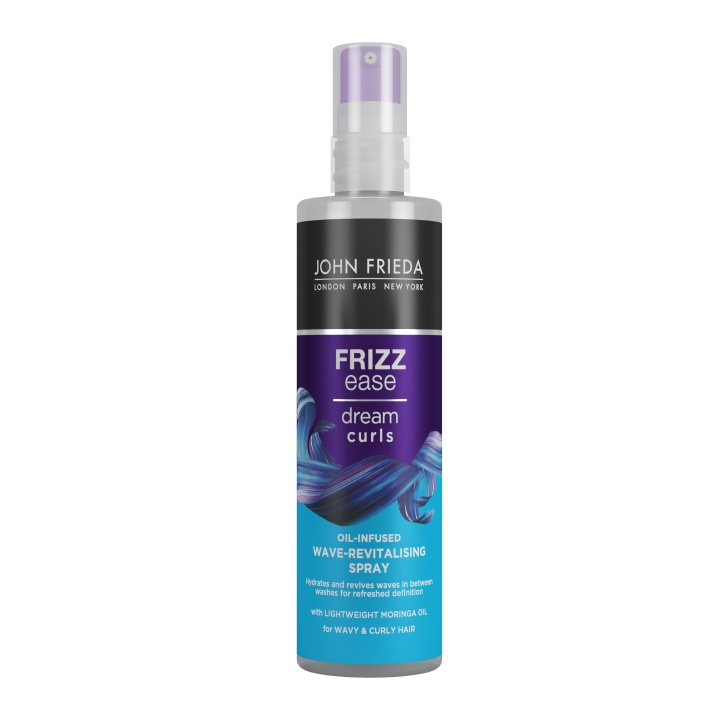 John Frieda Frizz Ease Dream Curls Oil-Infused Wave-Revitalising Spray - 150 ml i gruppen SKÖNHET & HÄLSA / Hår & Styling / Hårstylingprodukter / Hårmousse hos TP E-commerce Nordic AB (D17292)