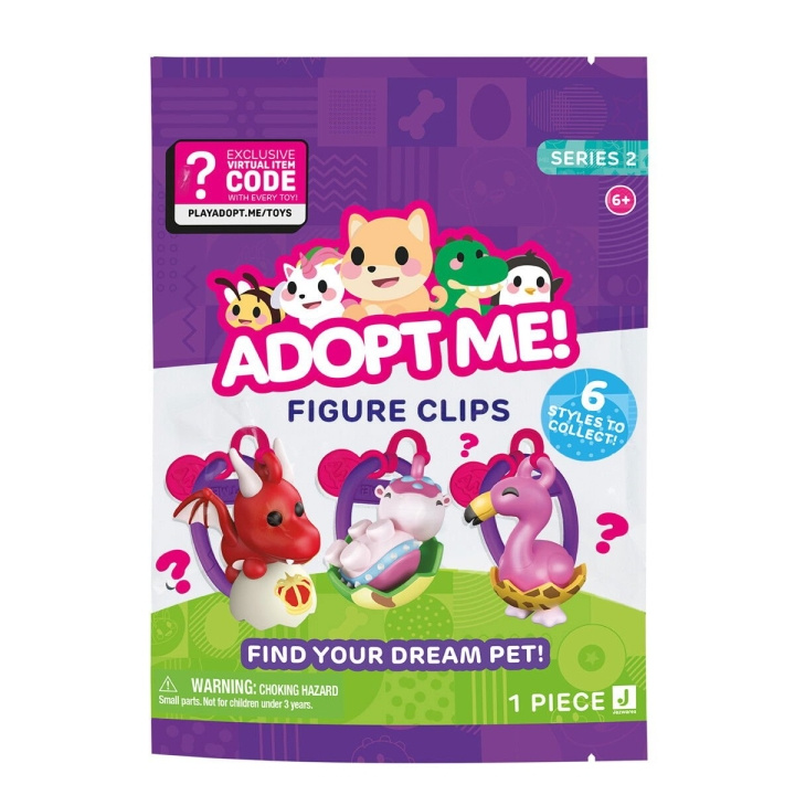Adopt Me Clip On-figur 7,5 CM Asst - (243-0367) i gruppen LEKSAKER, BARN- & BABYPRODUKTER / Babyleksaker / Gosedjur hos TP E-commerce Nordic AB (D17310)