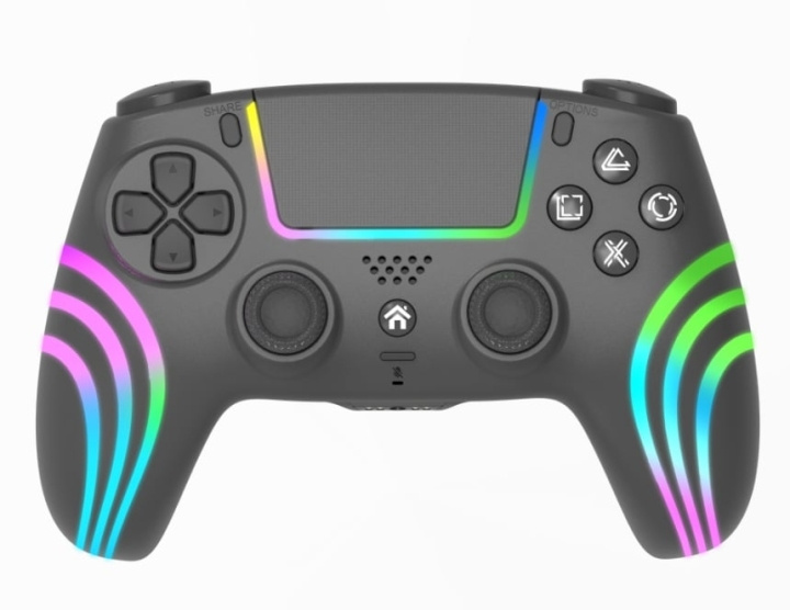 Deep Explorer Trådlös handkontroll svart PS4 / PS3 / PC i gruppen HEMELEKTRONIK / Spelkonsoler & Tillbehör / Sony PlayStation 4 hos TP E-commerce Nordic AB (D17380)
