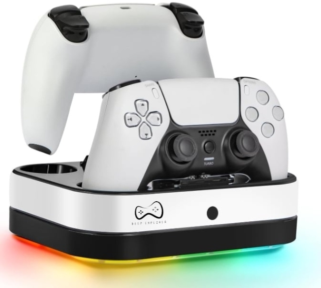 Deep Explorer PS5 laddningsstation i gruppen HEMELEKTRONIK / Spelkonsoler & Tillbehör / Sony PlayStation 5 hos TP E-commerce Nordic AB (D17391)