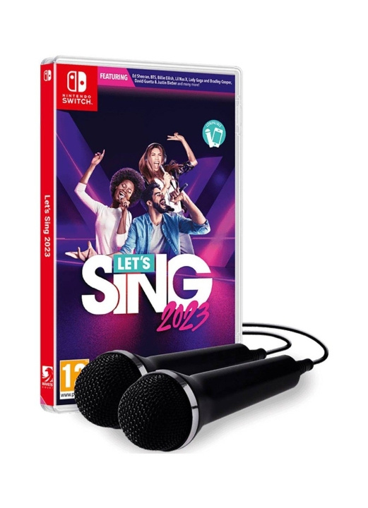 Let\'s Sing 2023 (Double Mic Bundle) (SPA/Multi in Game) (Switch) i gruppen HEMELEKTRONIK / Spelkonsoler & Tillbehör / Nintendo Switch / Spel hos TP E-commerce Nordic AB (D17452)
