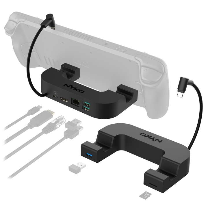 Nyko Steam Deck Power Dock 7-i-1 Usb-C-dockningsstation i gruppen SMARTPHONE & SURFPLATTOR / Laddare & Kablar / Dockstationer hos TP E-commerce Nordic AB (D17497)