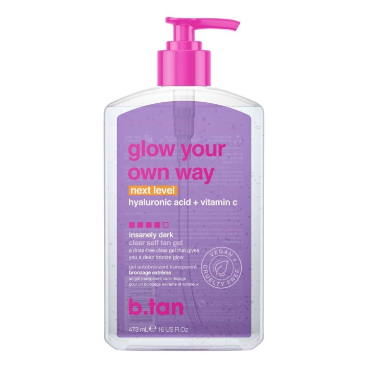 b.tan Glow Your Own Way NEXT LEVEL Tan Gel 473 ml i gruppen SKÖNHET & HÄLSA / Hudvård / Solskydd & Tanning / Brun utan sol hos TP E-commerce Nordic AB (D17624)