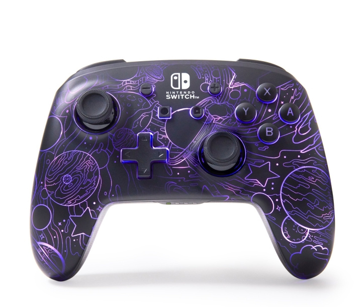 PowerA Förbättrad trådlös handkontroll med Lumectra - Galactic Vortex (Nintendo Switch) i gruppen HEMELEKTRONIK / Spelkonsoler & Tillbehör / Nintendo Switch / Tillbehör hos TP E-commerce Nordic AB (D17677)