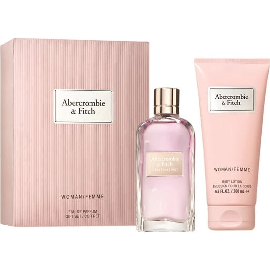 Abercrombie & Fitch First Instinct For Her EDP 100 ml + Bodylotion 200 ml i gruppen SKÖNHET & HÄLSA / Presentkit / Presentkit För Henne hos TP E-commerce Nordic AB (D17685)
