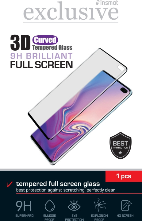 Insmat Pansarglas för helskärm, OnePlus 10 Pro, svart i gruppen SMARTPHONE & SURFPLATTOR / Mobilskydd / OnePlus hos TP E-commerce Nordic AB (D17942)
