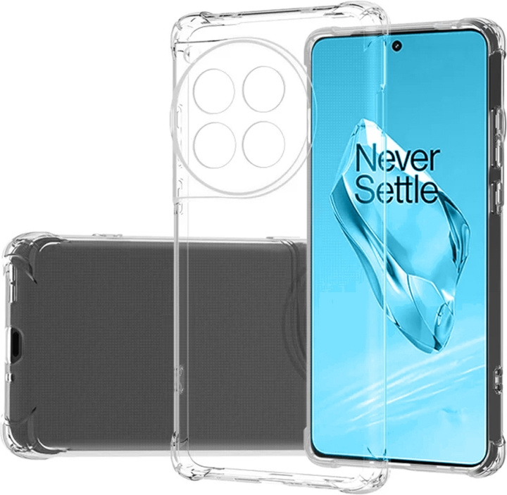 Insmat Impact Case bakstycke, OnePlus 12R, transparent i gruppen SMARTPHONE & SURFPLATTOR / Mobilskydd / OnePlus hos TP E-commerce Nordic AB (D18041)
