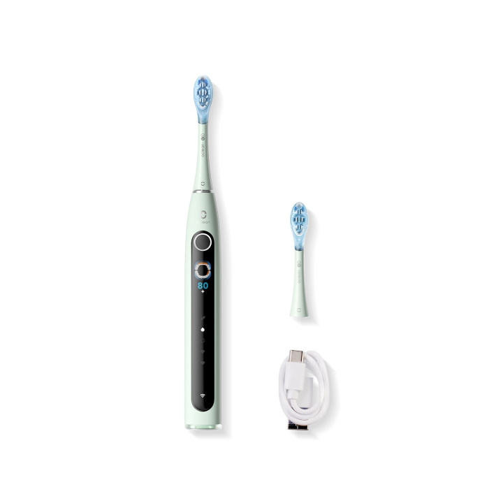 Oclean Elektrisk Tandborste X Pro 20 Grön i gruppen SKÖNHET & HÄLSA / Munvård / Eltandborstar hos TP E-commerce Nordic AB (D18136)