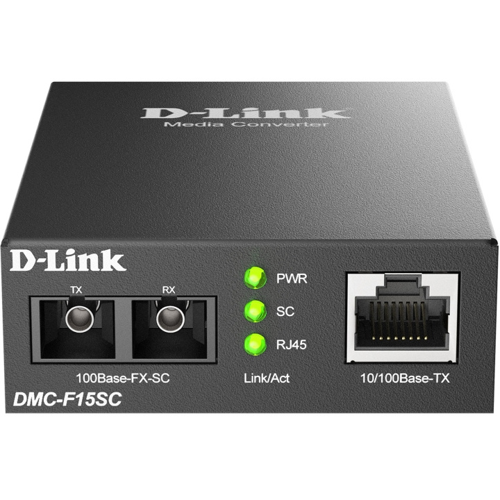 D-Link DMC-F15SC 10/100BaseTX to 100BaseFX SC Single-mode Media Converter 15km i gruppen DATORER & KRINGUTRUSTNING / Nätverk / Mediakonverter hos TP E-commerce Nordic AB (D18170)
