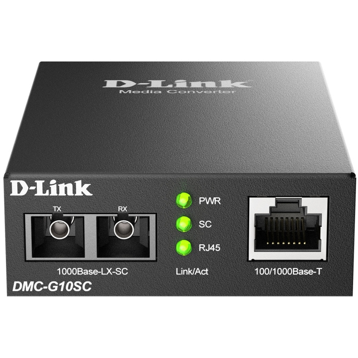 D-Link DMC-G10SC 100/1000BaseT to 1000BaseLX SC Single-mode Media Converter 10 km i gruppen DATORER & KRINGUTRUSTNING / Nätverk / Mediakonverter hos TP E-commerce Nordic AB (D18173)