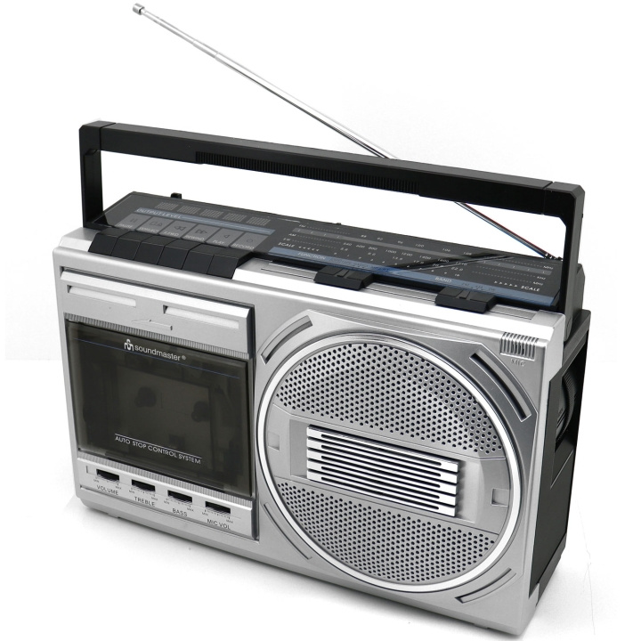 Soundmaster Kassettradio Mono Bluetooth RR20SI Silver i gruppen HEMELEKTRONIK / Ljud & Bild / Hemmabio, HiFi & Bärbart / Radio & Väckarklockor / Radio hos TP E-commerce Nordic AB (D18188)