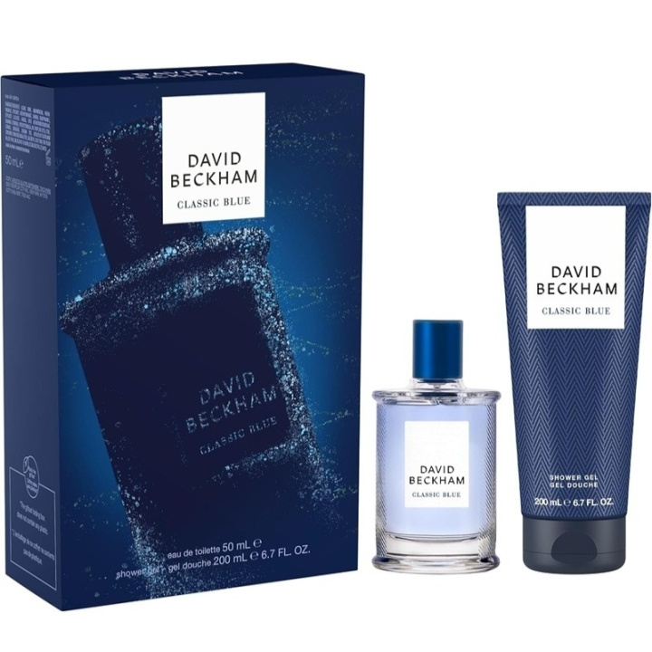 David Beckham Giftset David Beckham Classic Blue Edt 50ml + Shower Gel 200ml i gruppen SKÖNHET & HÄLSA / Presentkit / Presentkit För Honom hos TP E-commerce Nordic AB (D18210)