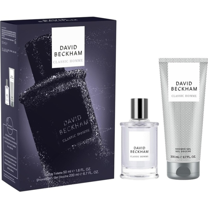 David Beckham Giftset David Beckham Classic Homme Edt 50ml + Shower Gel 200ml i gruppen SKÖNHET & HÄLSA / Presentkit / Presentkit För Honom hos TP E-commerce Nordic AB (D18213)