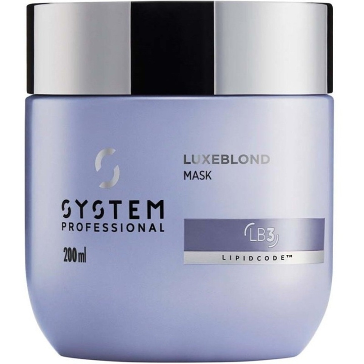 System Professional LuxeBlond Mask 200ml i gruppen SKÖNHET & HÄLSA / Hår & Styling / Hårvårdsprodukter / Hårinpackning hos TP E-commerce Nordic AB (D18284)